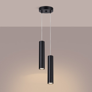Lampa wisząca Lagos Round 2 tuby | Sollux - Nowoczesny design