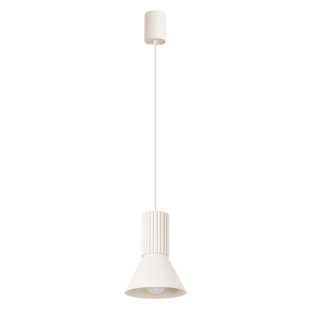 Lampa wisząca Estria Sollux - Metalowy stożek beżowy | Sklep Sollux