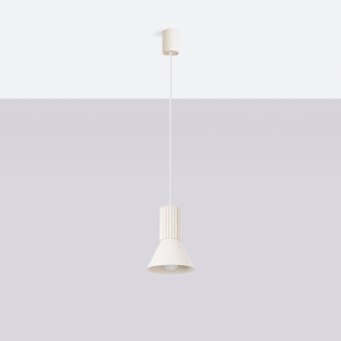 Lampa wisząca Estria Sollux - Metalowy stożek beżowy | Sklep Sollux