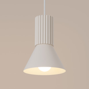 Lampa wisząca Estria Sollux - Metalowy stożek beżowy | Sklep Sollux