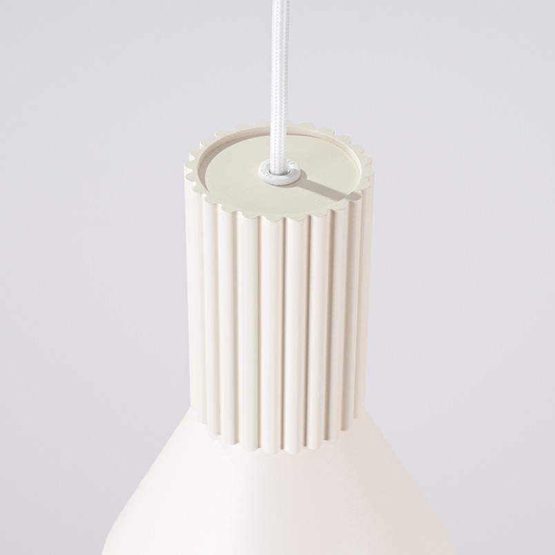 Lampa wisząca Estria Sollux - Metalowy stożek beżowy | Sklep Sollux