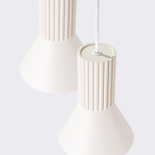 Lampa wisząca Estria Sollux - 3 stożki, beżowa | Sklep z lampami