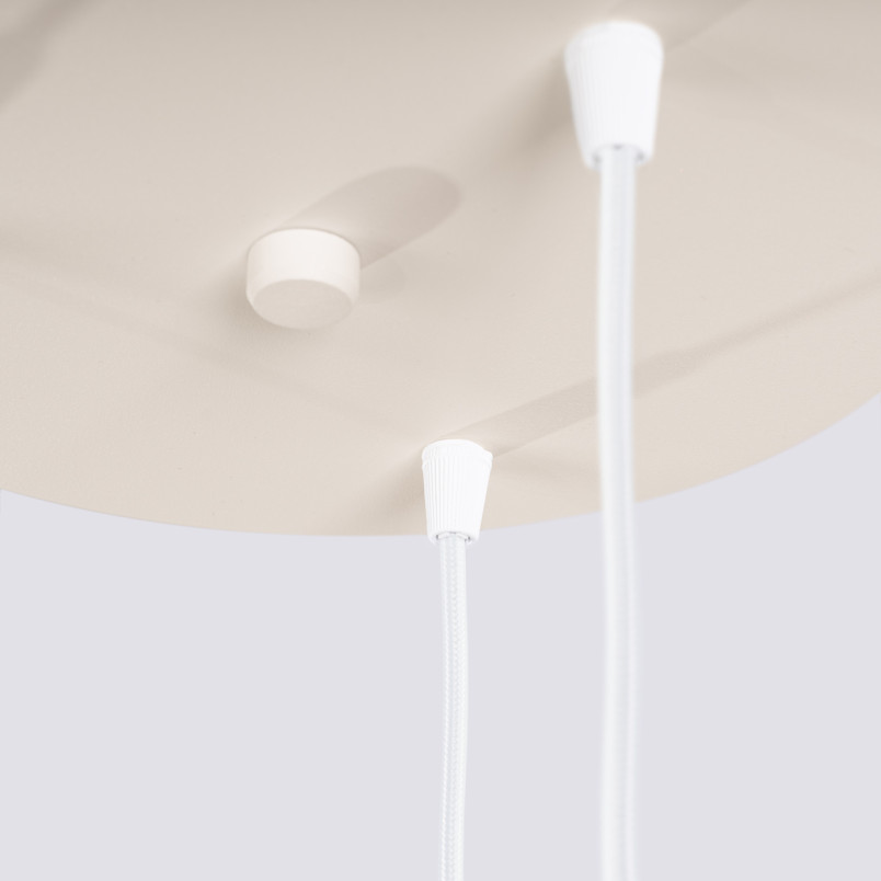 Lampa wisząca Estria Sollux - 3 stożki, beżowa | Sklep z lampami