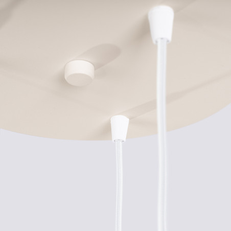 Lampa wisząca Estria Sollux - 3 stożki, beżowa | Sklep z lampami