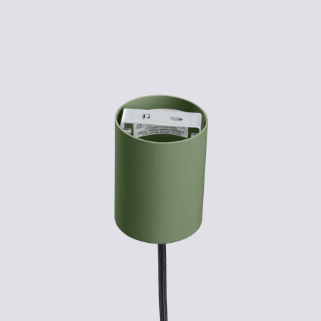 Lampa wisząca Estria Sollux - Metalowy stożek, beż/oliwka