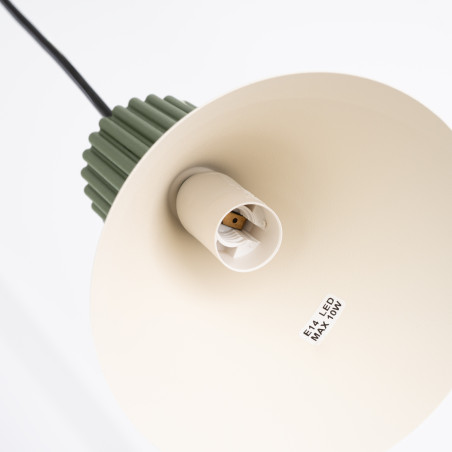 Lampa wisząca Estria Sollux - 3 stożki, beż/oliwka | Sklep Sollux