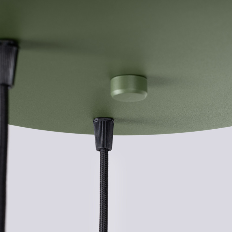 Lampa wisząca Estria Sollux - 3 stożki, beż/oliwka | Sklep Sollux