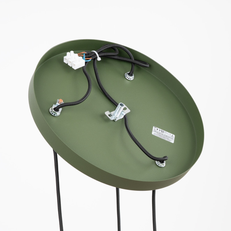 Lampa wisząca Estria Sollux - 3 stożki, beż/oliwka | Sklep Sollux