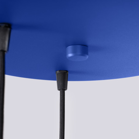 Lampa wisząca Estria Sollux - 3 stożki, biało-ultramaryna | Sklep Sollux