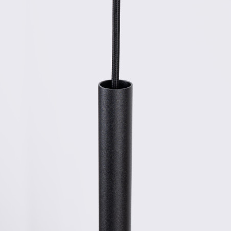 Lampa wisząca Feltro Sollux | Tubowa, filcowa, czarno-beżowa