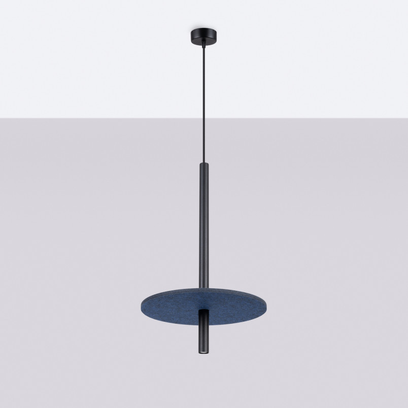 Lampa wisząca Feltro Sollux | Czarna i Granatowa | Sklep z Lampami