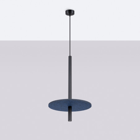 Lampa wisząca Feltro Sollux | Czarna i Granatowa | Sklep z Lampami