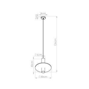 Lampa wisząca tuba Pelta Sollux | Czarna i beżowa | Sklep z lampami