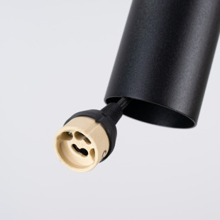 Lampa wisząca tuba Pelta Sollux | Czarna/Żółta, Filc | Sklep z lampami
