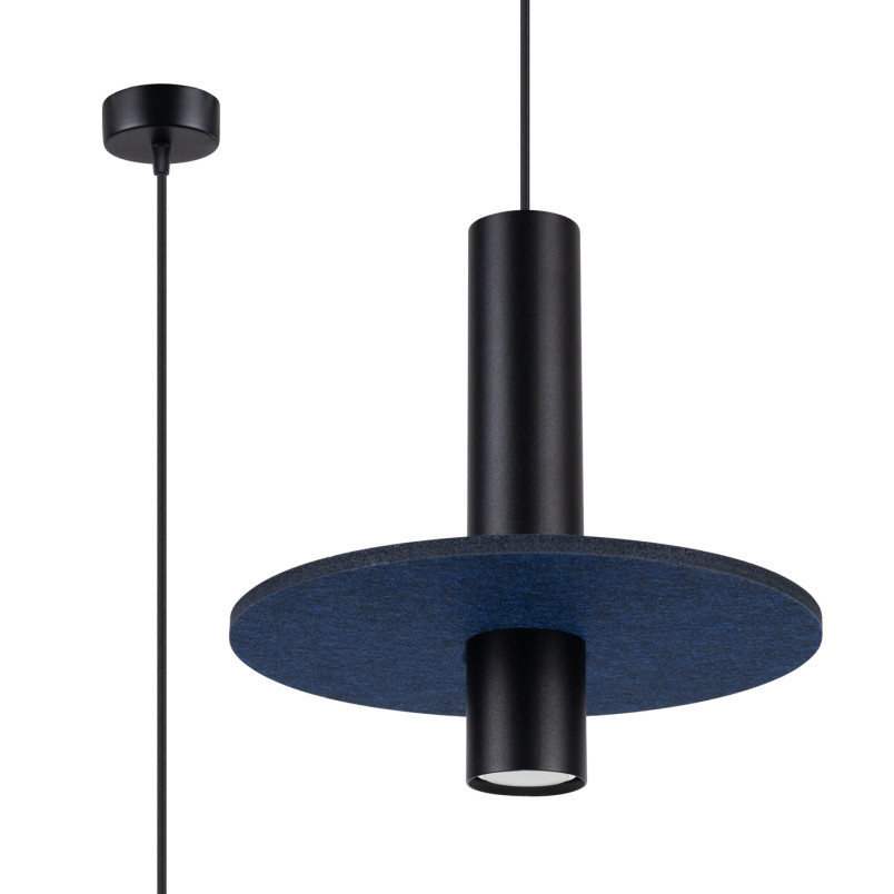 Lampa wisząca tuba Pelta | Sollux - Nowoczesny design