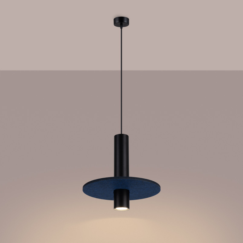Lampa wisząca tuba Pelta | Sollux - Nowoczesny design
