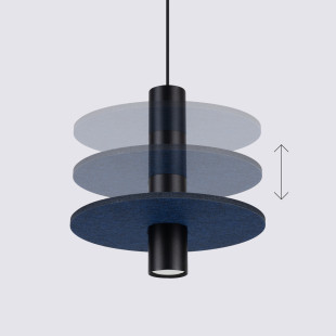 Lampa wisząca tuba Pelta | Sollux - Nowoczesny design