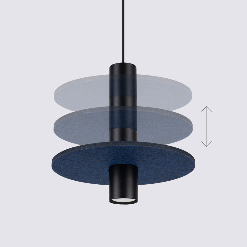 Lampa wisząca tuba Pelta | Sollux - Nowoczesny design