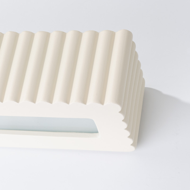 Kinkiet ceramiczny Rigata beżowy Sollux | Lampa ścienna