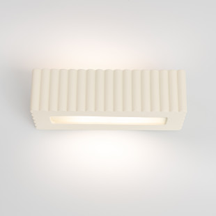 Kinkiet ceramiczny Rigata beżowy Sollux | Lampa ścienna