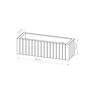 Kinkiet ceramiczny Rigata beżowy Sollux | Lampa ścienna