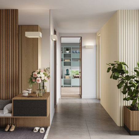 Kinkiet ceramiczny Rigata beżowy Sollux | Lampa ścienna