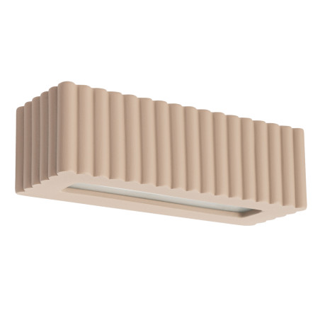 Kinkiet ceramiczny Rigata taupe Sollux | Eleganckie oświetlenie