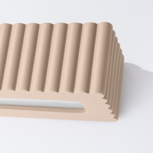 Kinkiet ceramiczny Rigata taupe Sollux | Eleganckie oświetlenie
