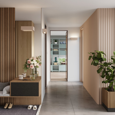 Kinkiet ceramiczny Rigata taupe Sollux | Eleganckie oświetlenie