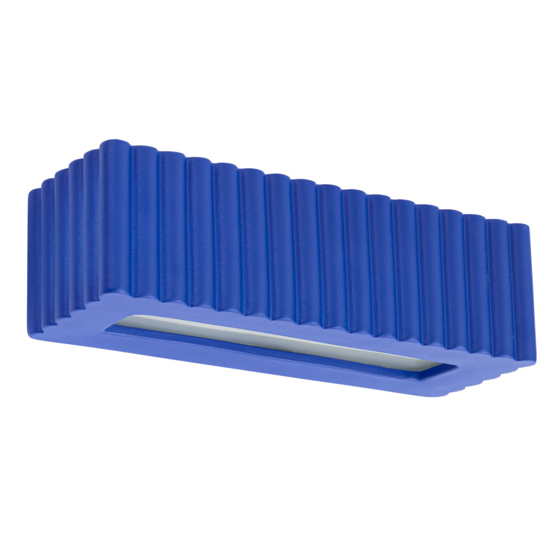 Kinkiet ceramiczny Rigata ultramaryna | Sollux - Oświetlenie