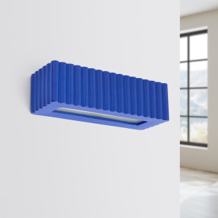 Kinkiet ceramiczny Rigata ultramaryna | Sollux - Oświetlenie
