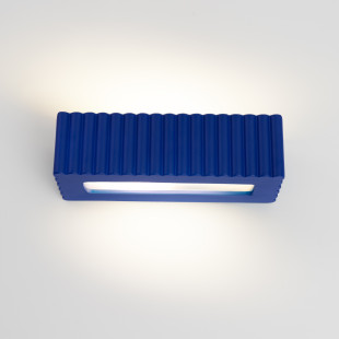 Kinkiet ceramiczny Rigata ultramaryna | Sollux - Oświetlenie