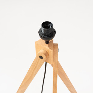 Lampa podłogowa Natt Sollux | Granatowa, drewniana, 140cm