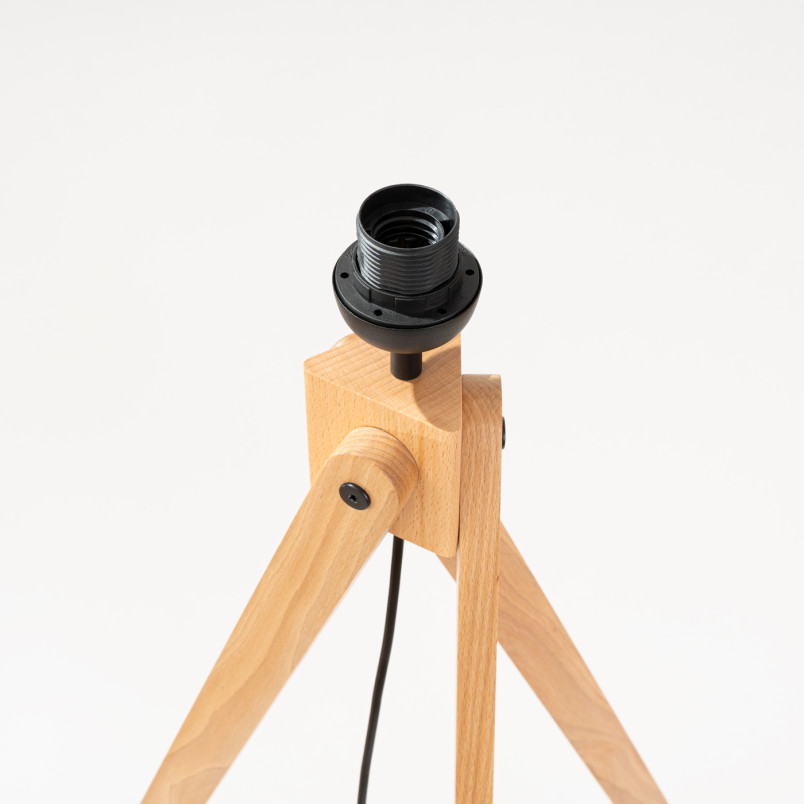 Lampa podłogowa Natt Sollux | Drewniany trójnóg, burgund | Kup online