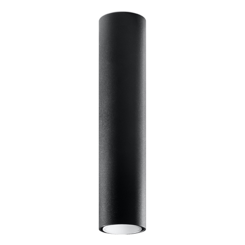 Lampa spot Lagos Sollux - czarna tuba 6cm | Sklep z oświetleniem