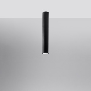 Lampa spot Lagos Sollux - czarna tuba 6cm | Sklep z oświetleniem