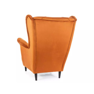 Fotel welurowy Chesterfield Lady Velvet rudy Signal | Signal Polska