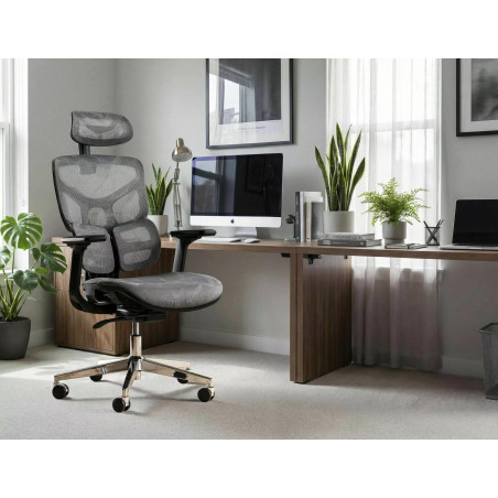 Fotel biurkowy ergonomiczny Signal EQ-1 szary - Komfort i styl