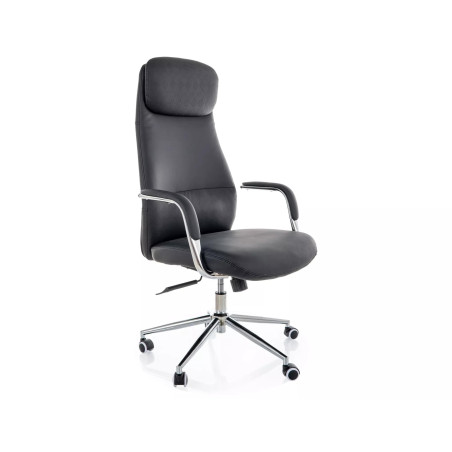Fotel biurowy Signal Q-05 - Eko Skóra, Czarny - Komfort i Design