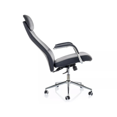 Fotel biurowy Signal Q-05 - Eko Skóra, Czarny - Komfort i Design