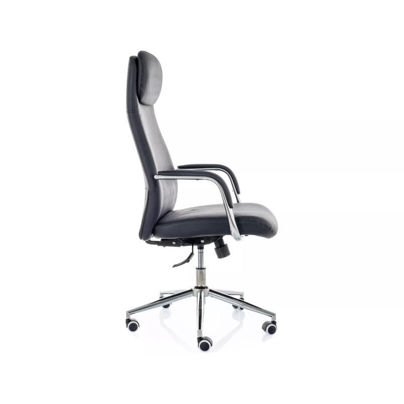 Fotel biurowy Signal Q-05 - Eko Skóra, Czarny - Komfort i Design
