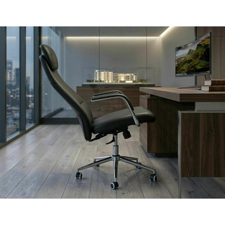 Fotel biurowy Signal Q-05 - Eko Skóra, Czarny - Komfort i Design