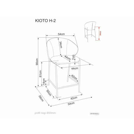Hoker Kioto Signal - Szary/Czarny, 61cm - Komfort i Styl