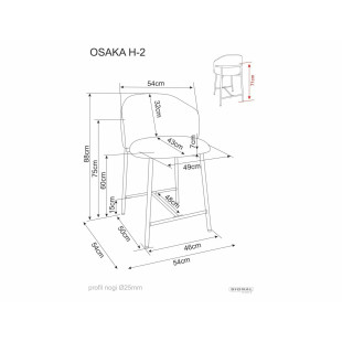Hoker Osaka Signal - Jasny beż, drewno orzech | Komfort i styl