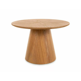 Stolik okrągły Angel Signal | Fornirowany dąb, 60cm
