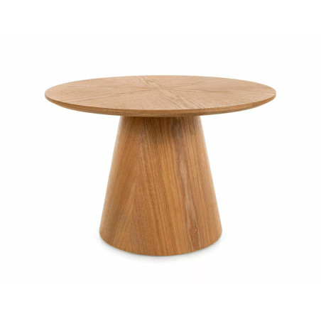 Stolik okrągły Angel Signal | Fornirowany dąb, 60cm