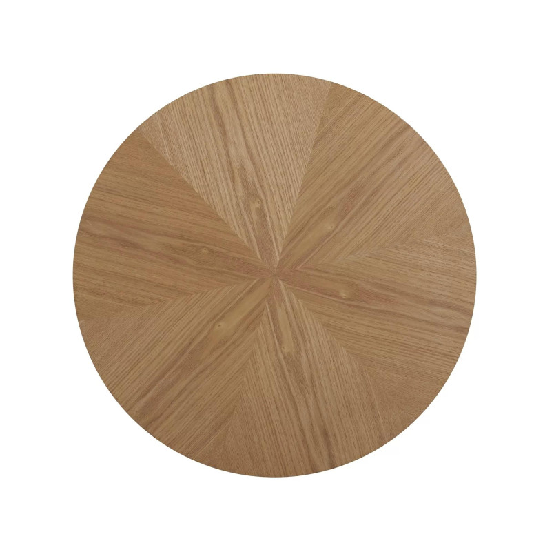 Stolik okrągły Angel Signal | Fornirowany dąb, 60cm
