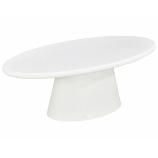 Stolik owalny Marocco Signal | Mikrocement, 110x60cm, Ecru