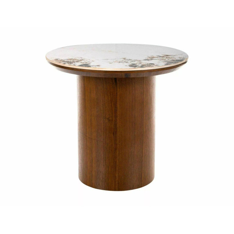 Stolik boczny Rondo Signal | Blat ceramiczny, orzech - Kup teraz!