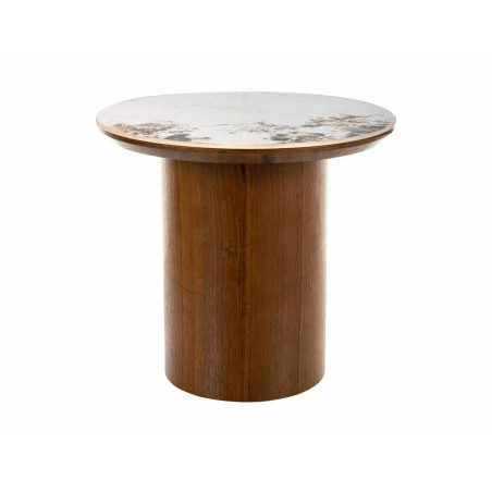 Stolik boczny Rondo Signal | Blat ceramiczny, orzech - Kup teraz!